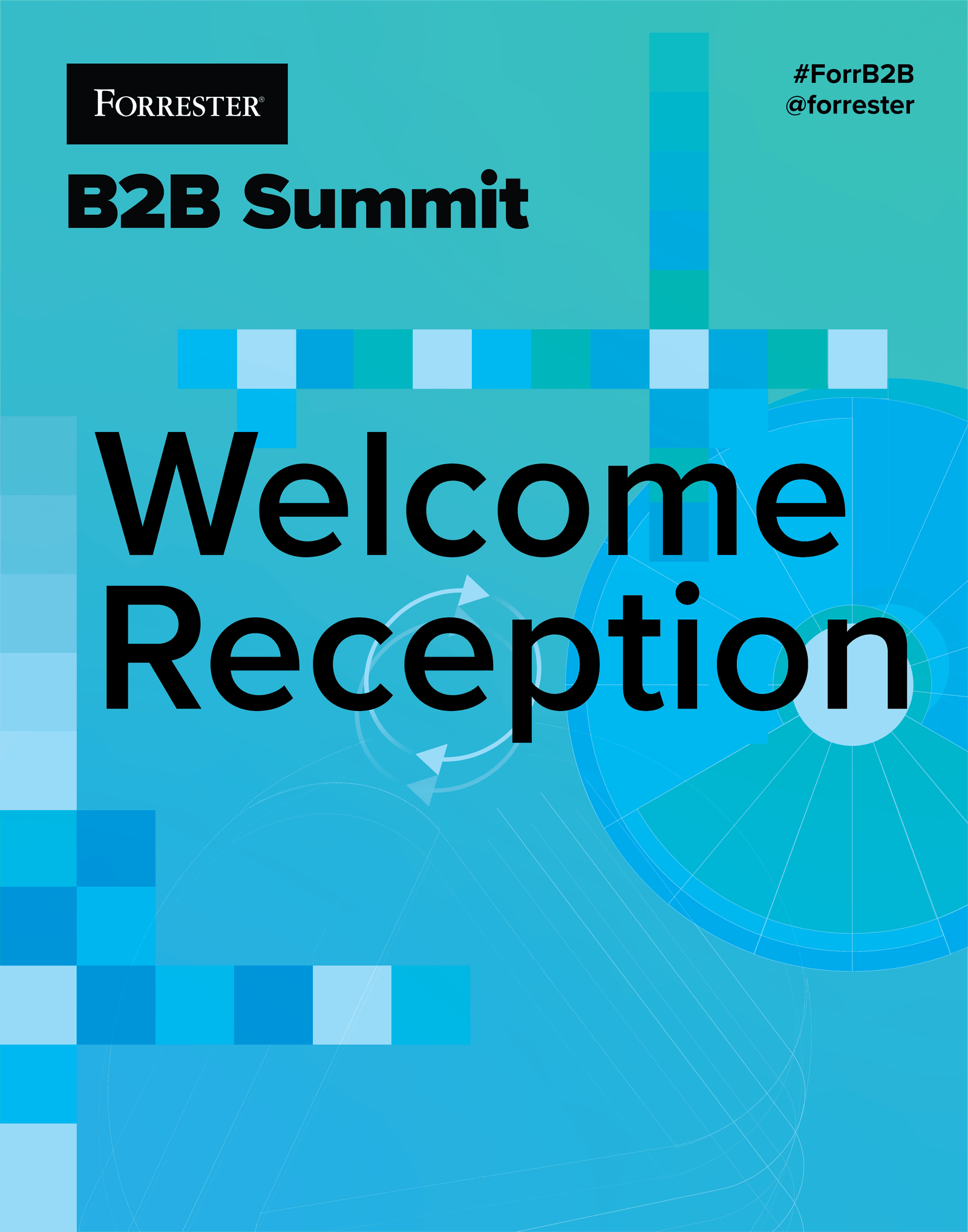 B2B Summit welcome reception graphic